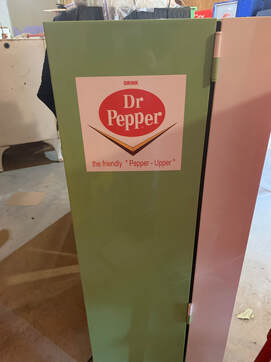 Vintage Dr. Pepper vending Cooler Machine